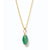 Arms of Eve Chacha Crystal Pendant Necklace - Green Agate