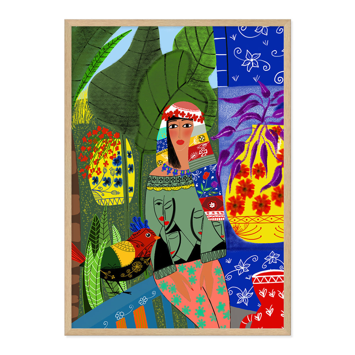 A Garden in Marrakesh Art Print-Art Print-Gussy Dup
