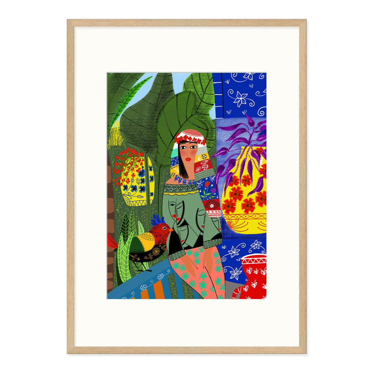 A Garden in Marrakesh Art Print-Art Print-Gussy Dup
