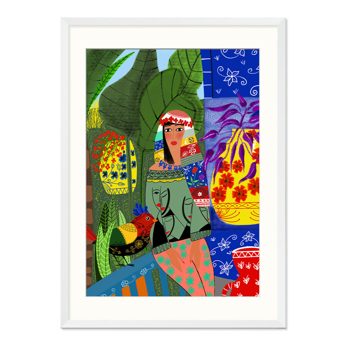 A Garden in Marrakesh Art Print-Art Print-Gussy Dup