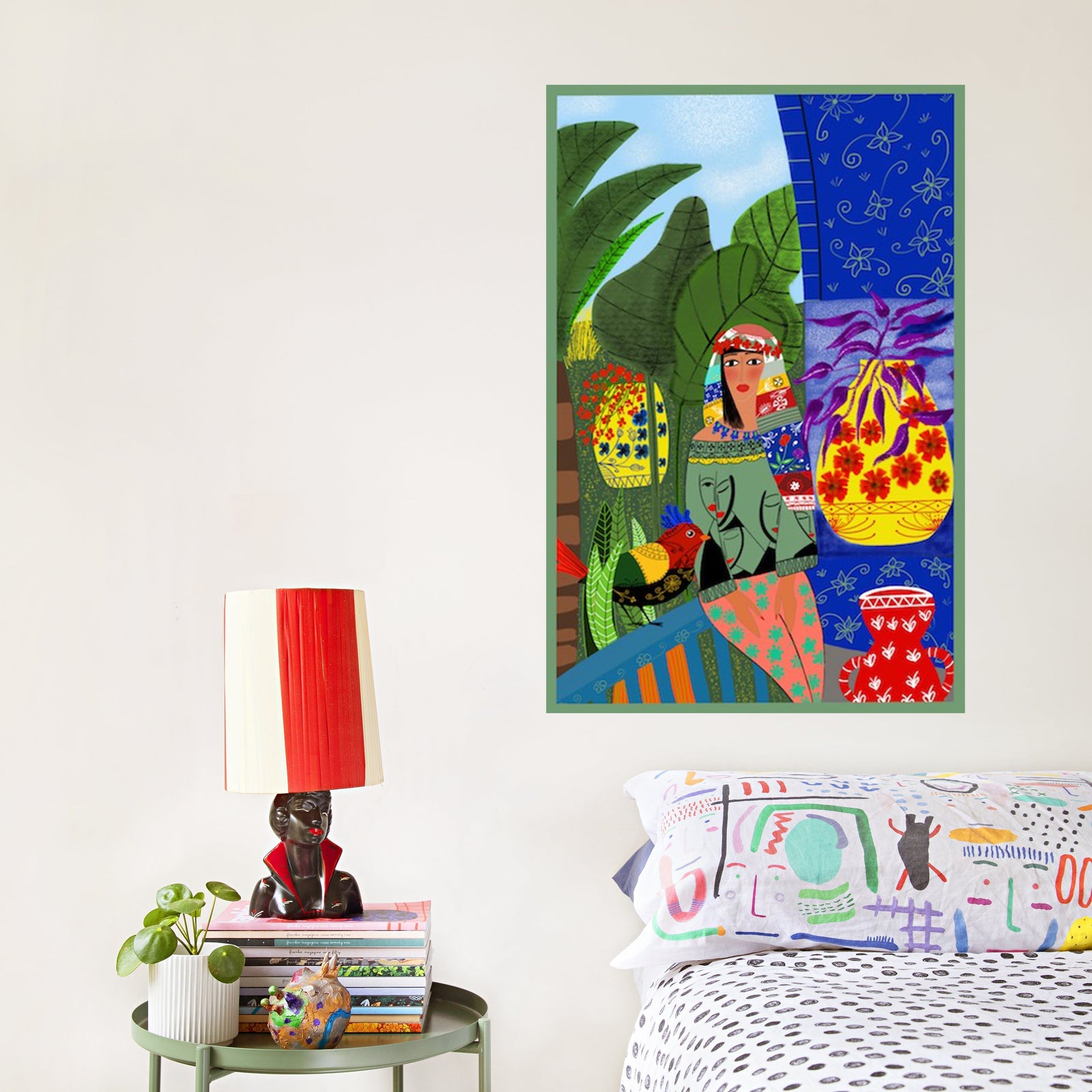 A Garden in Marrakesh Art Print-Art Print-Gussy Dup