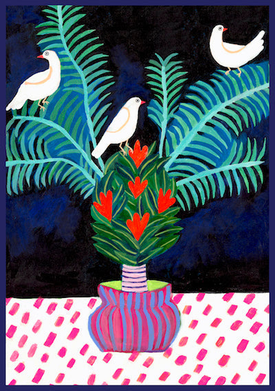 Three Doves art print by Misha Blaise