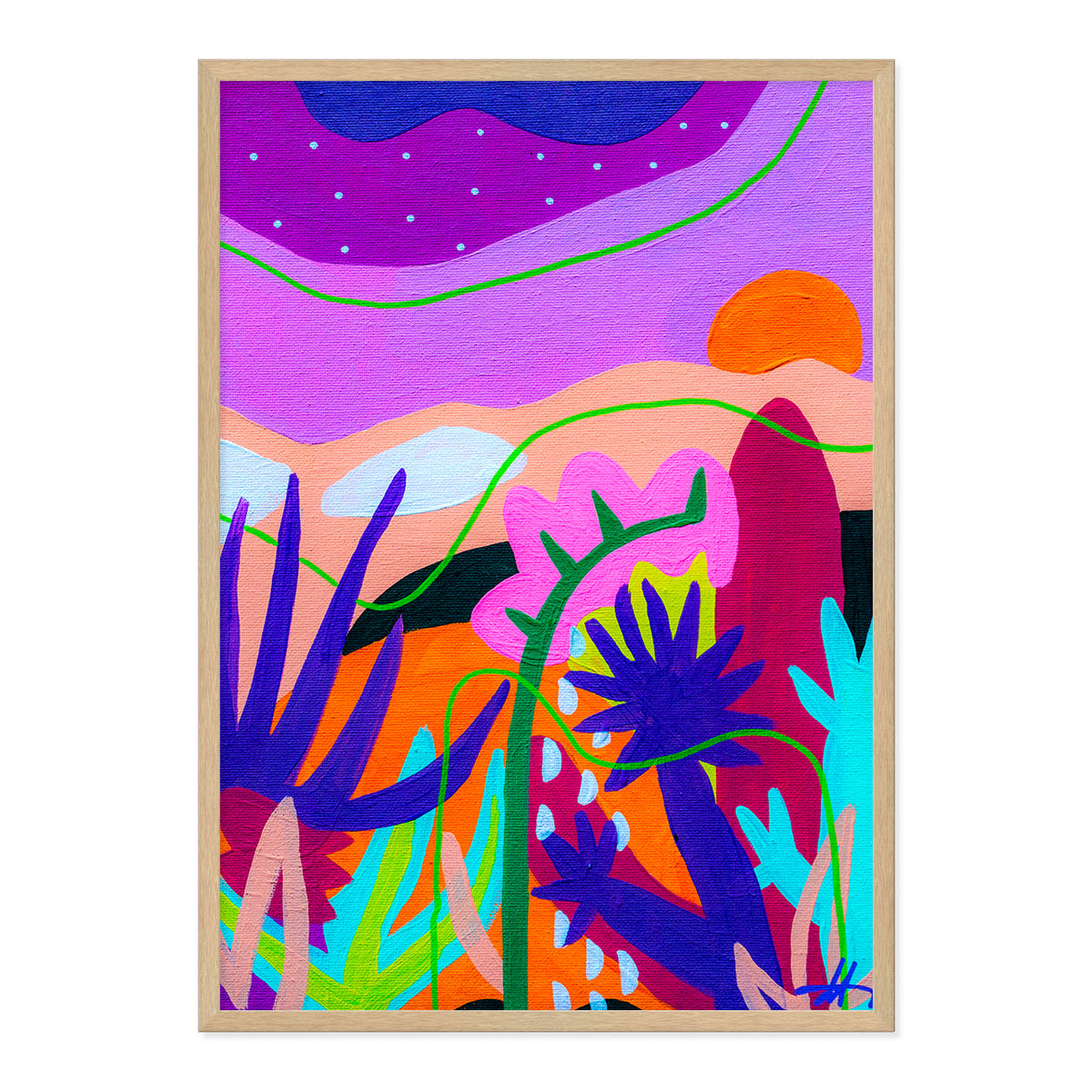Dawn in the Desert Art Print-Art Print-Gussy Dup