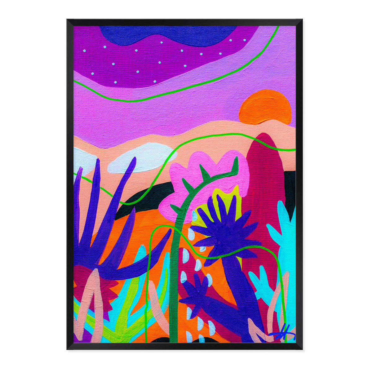 Dawn in the Desert Art Print-Art Print-Gussy Dup