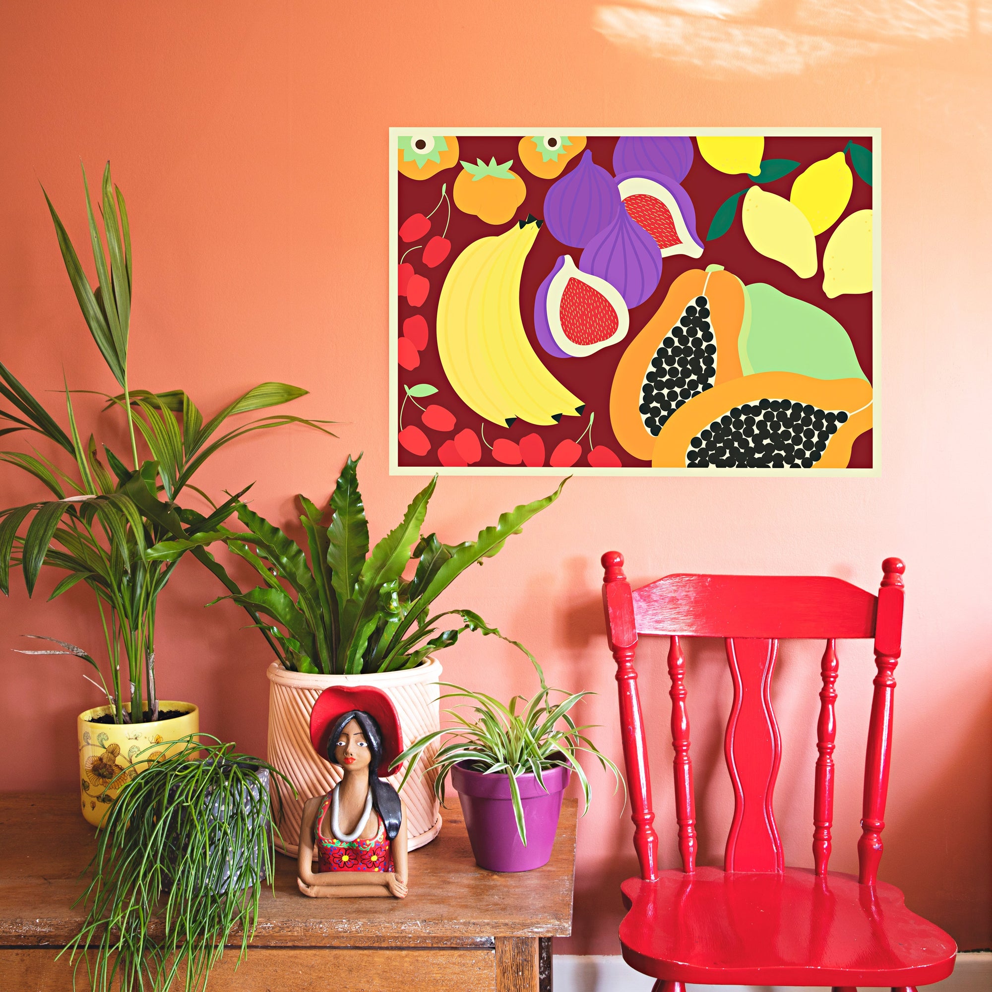 Papaya Party Art Print-Art Print-Gussy Dup