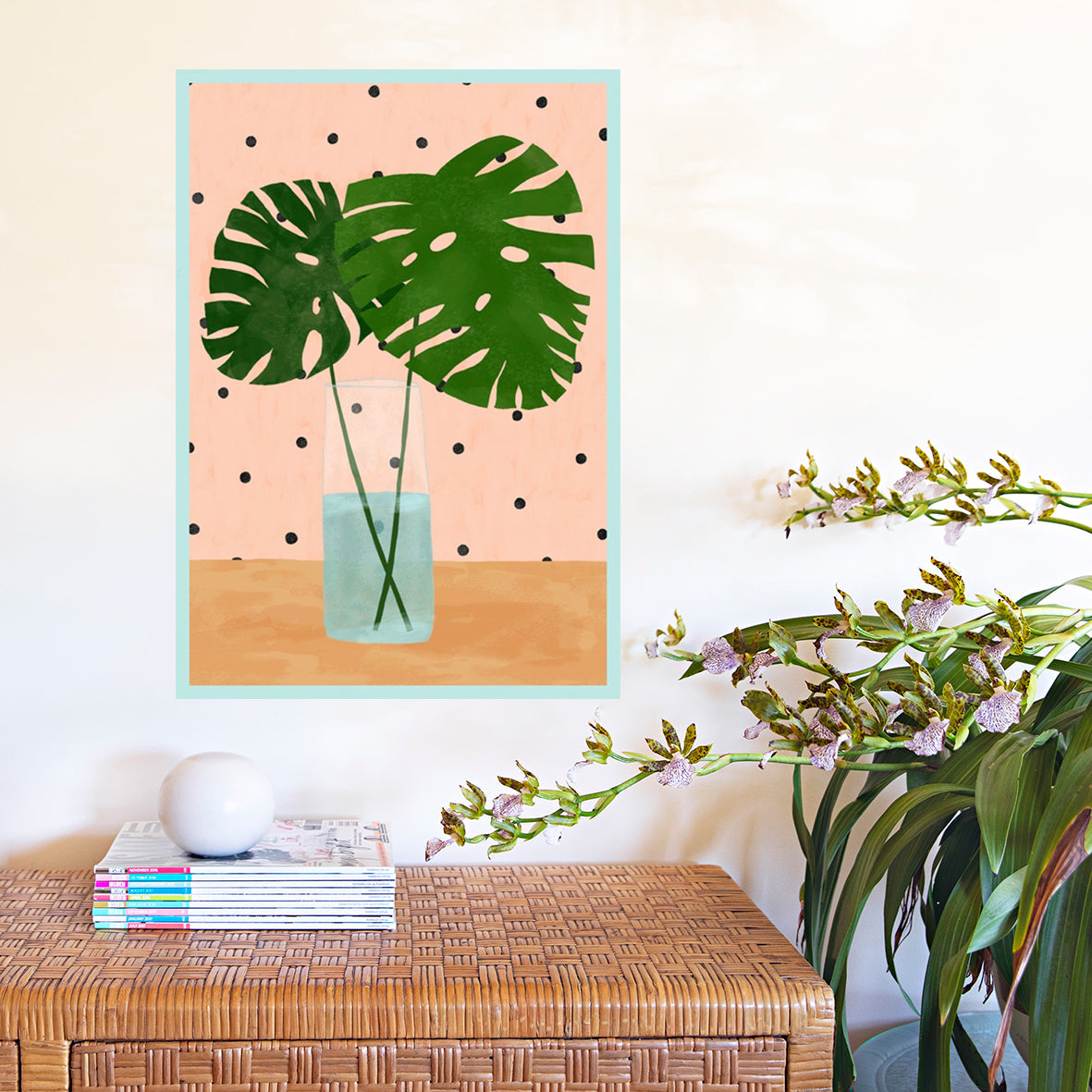 Monstera Mood Removable Decal by Brook Gossen