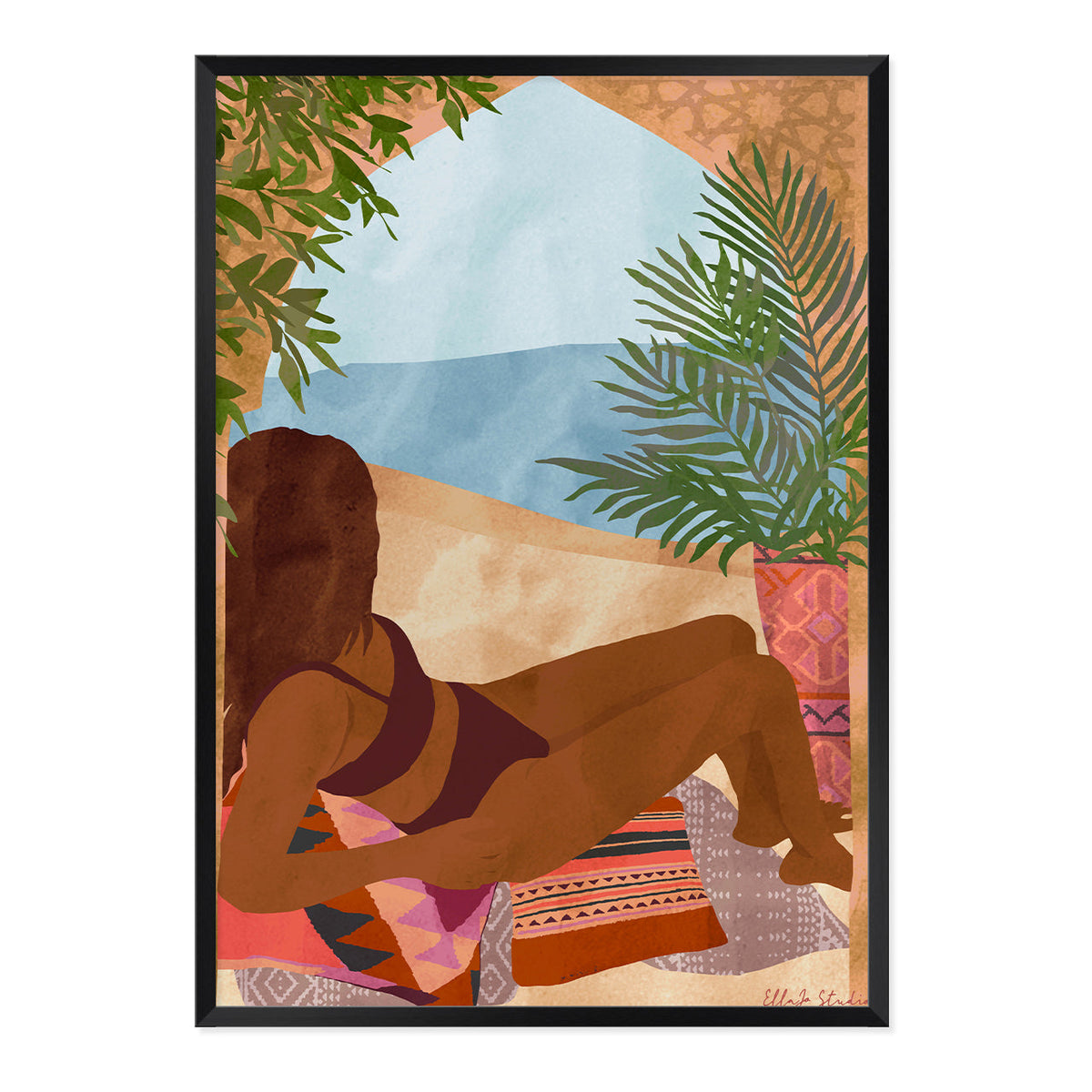 Beach Bliss Art Print-Art Print-Gussy Dup