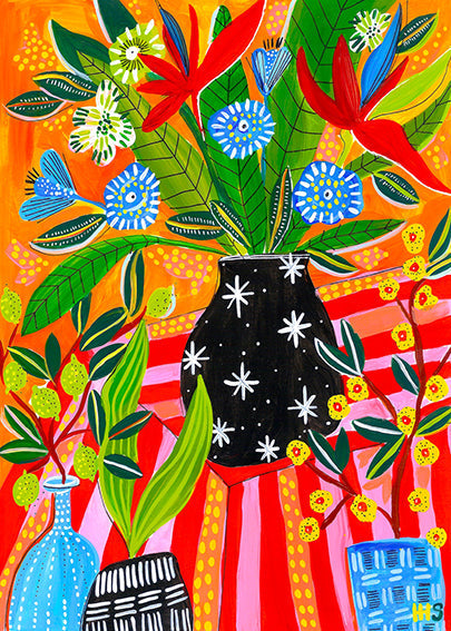 Bohemian Bouquet Art Print-Art Print-Gussy Dup