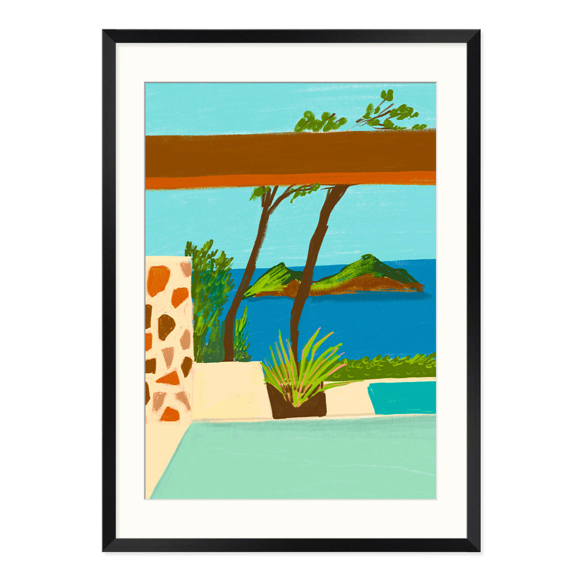Coconut Key Art Print-Art Print-Gussy Dup