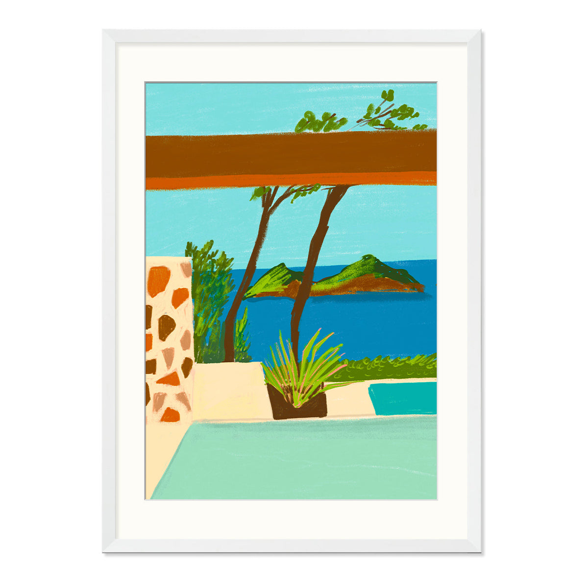 Coconut Key Art Print-Art Print-Gussy Dup