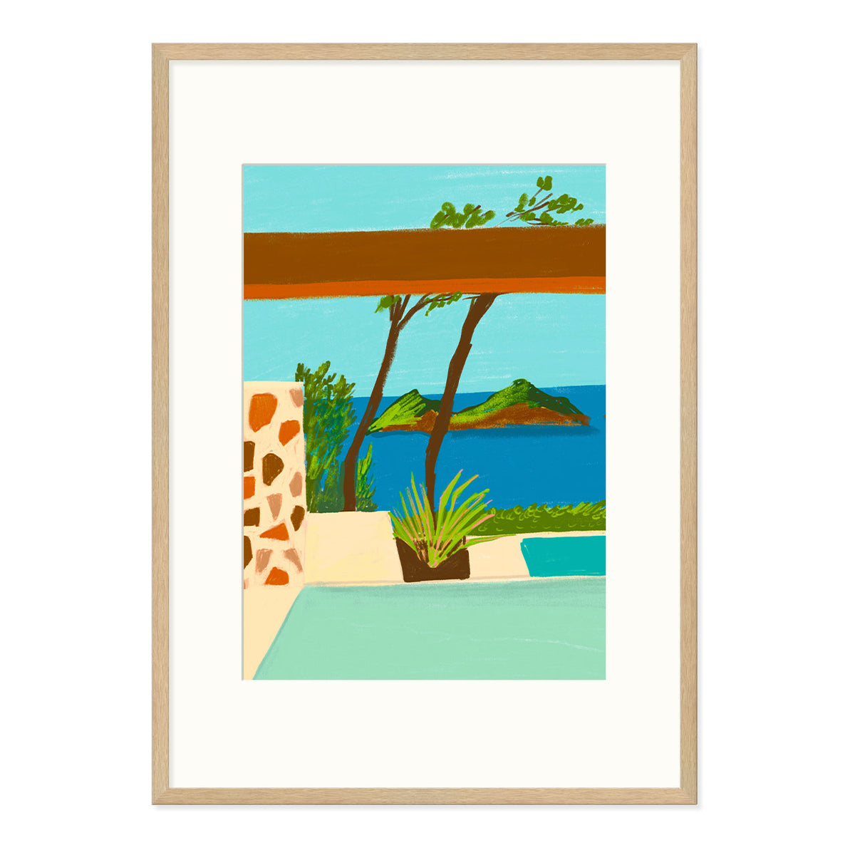 Coconut Key Art Print-Art Print-Gussy Dup