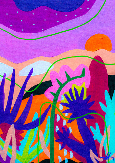 Dawn in the Desert Art Print-Art Print-Gussy Dup
