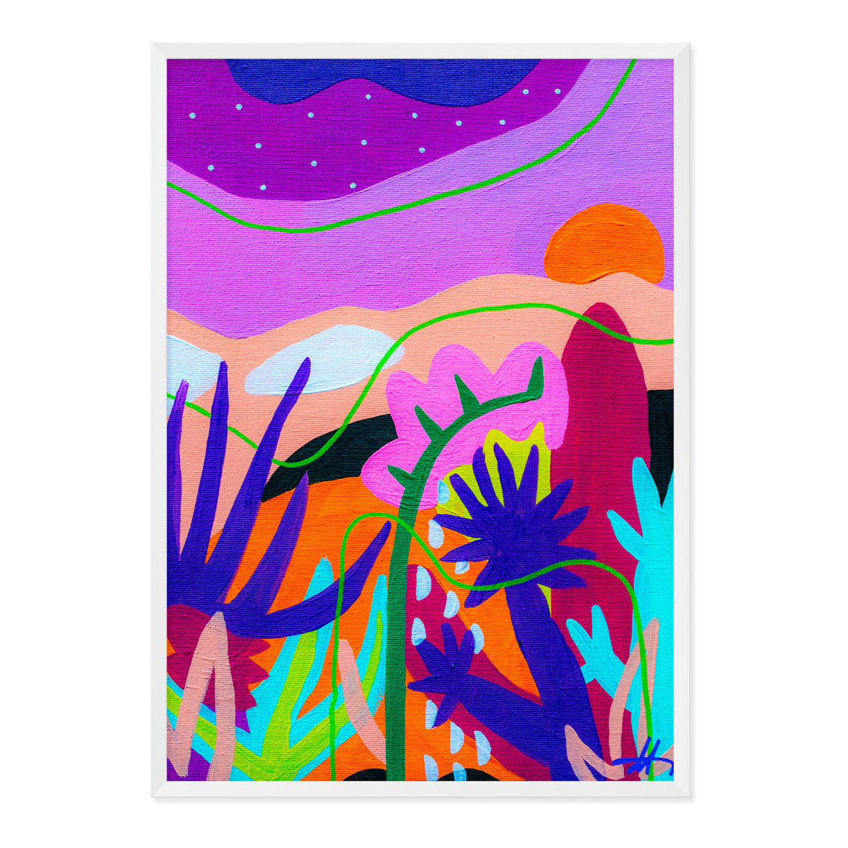 Dawn in the Desert Art Print-Art Print-Gussy Dup