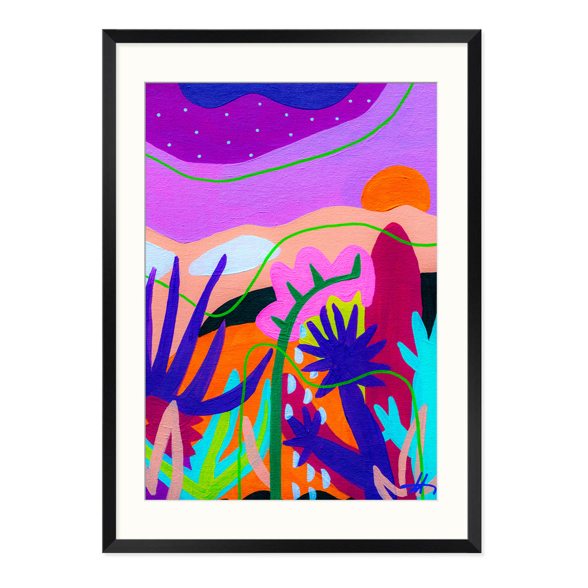 Dawn in the Desert Art Print-Art Print-Gussy Dup