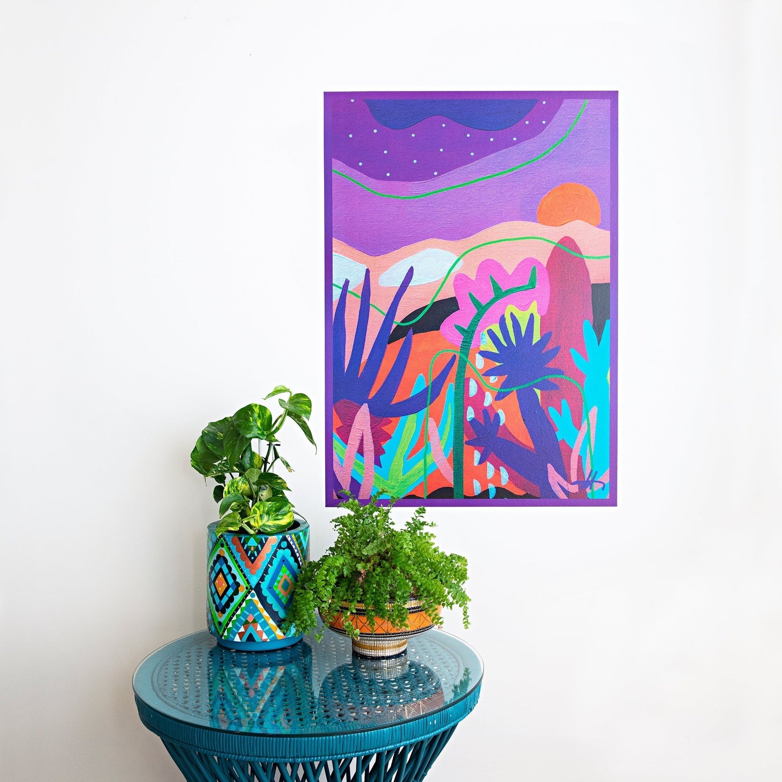 Dawn in the Desert Art Print-Art Print-Gussy Dup