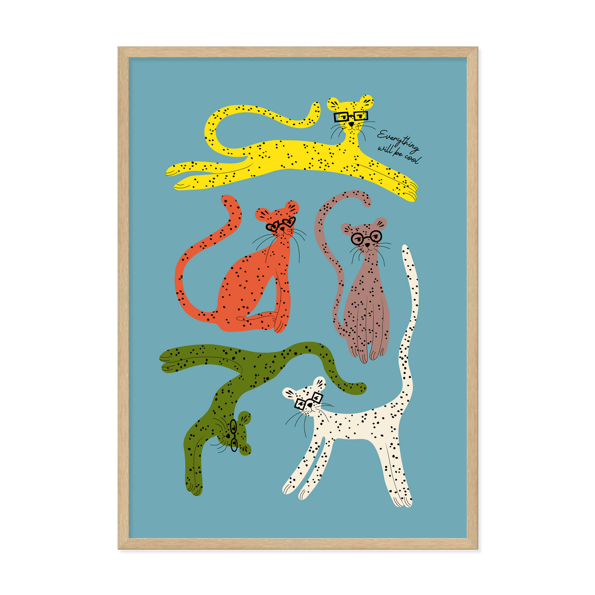 &#39;Everything Will Be Cool&#39; Art Print-Art Print-Gussy Dup