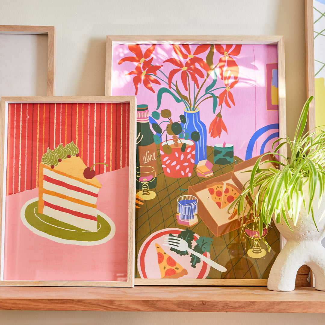 Girls&#39; Night In Art Print-Art Print-Gussy Dup
