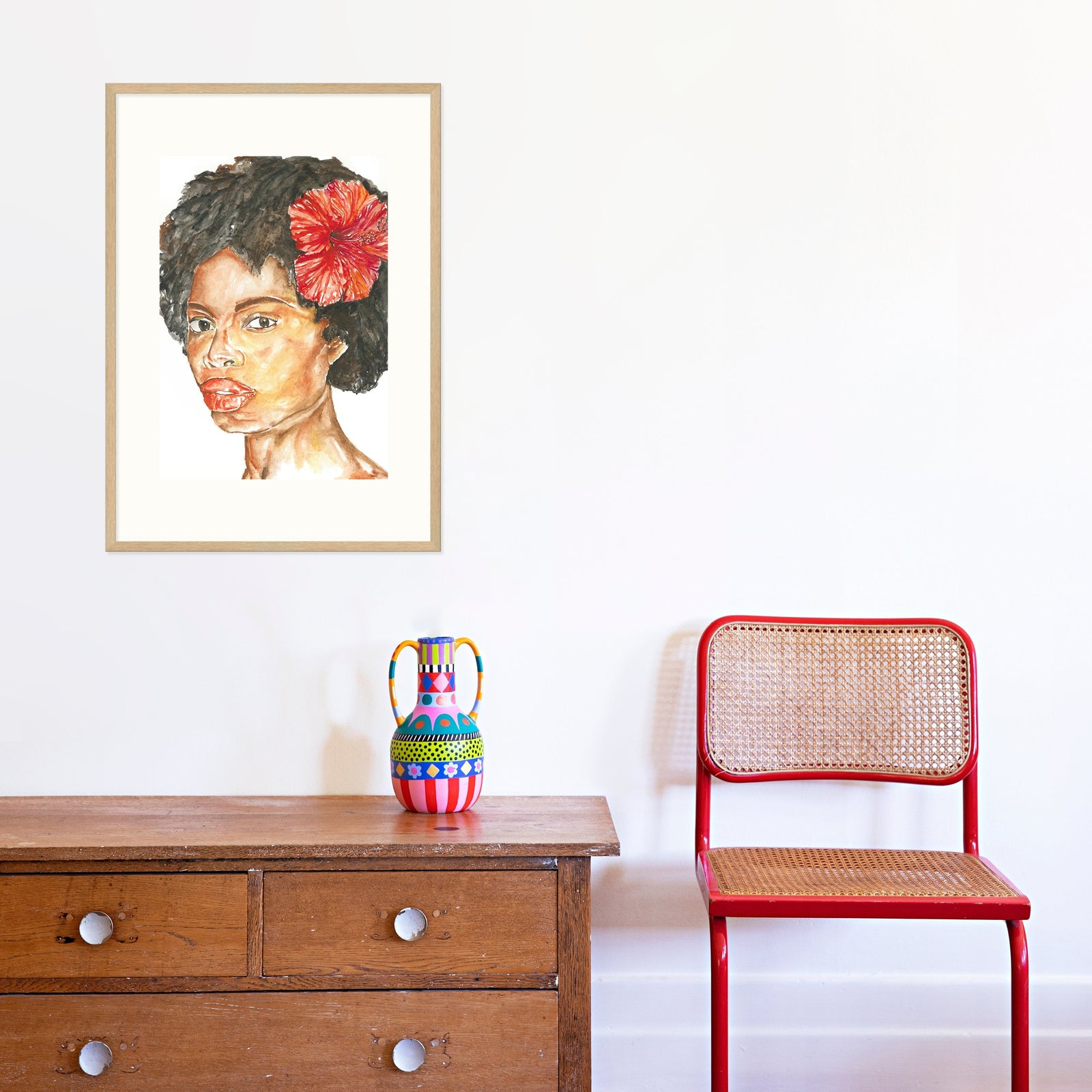 Hibiscus Kiss Art Print-Art Print-Gussy Dup