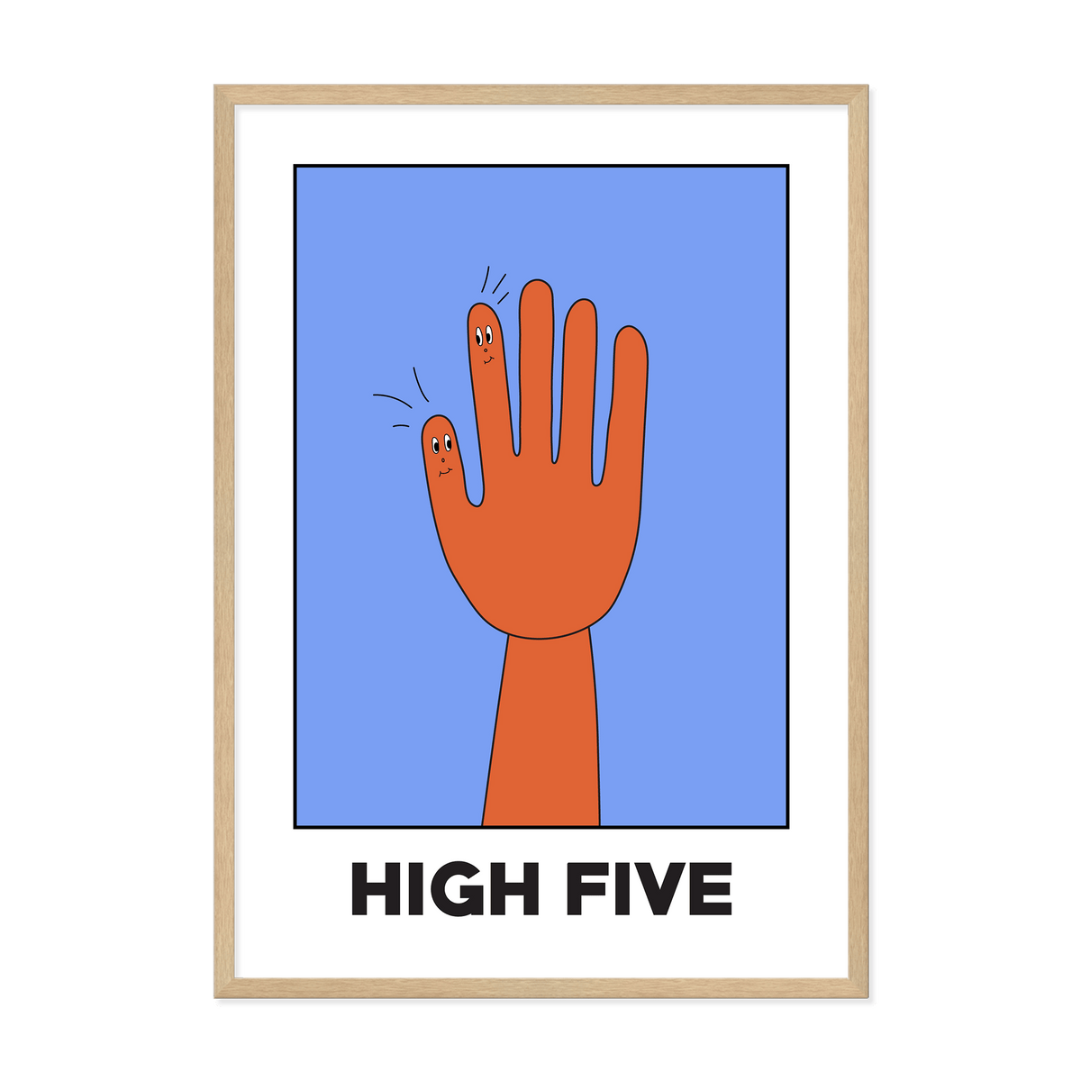 &#39;High Five&#39; Art Print-Art Print-Gussy Dup