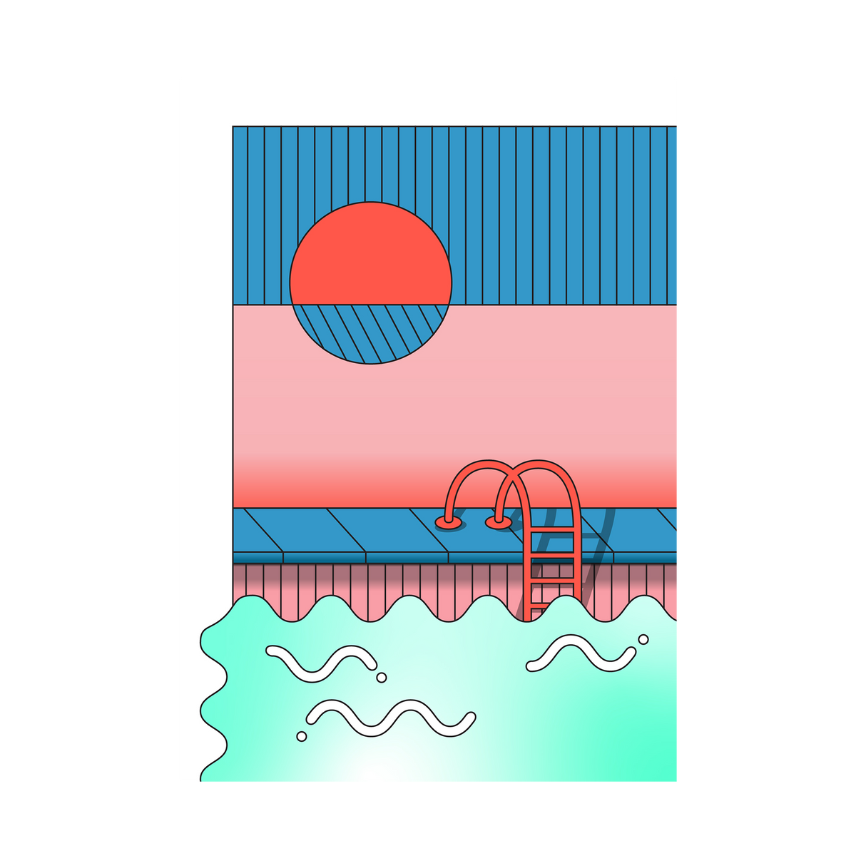 Hotel Motel Art Print-Art Print-Gussy Dup