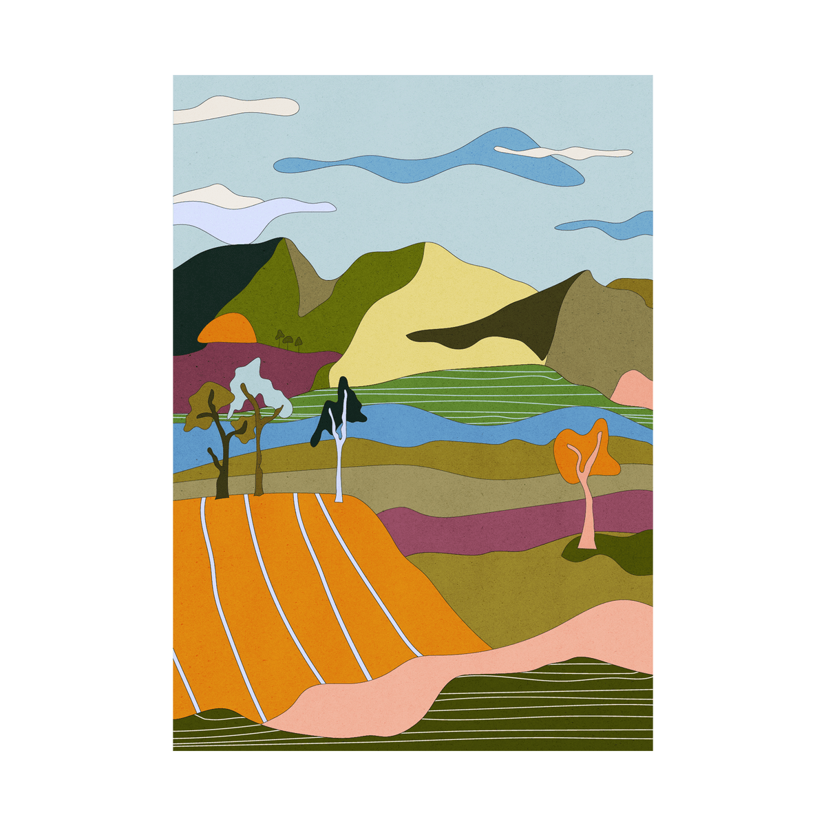 Little Swanport Art Print-Art Print-Gussy Dup