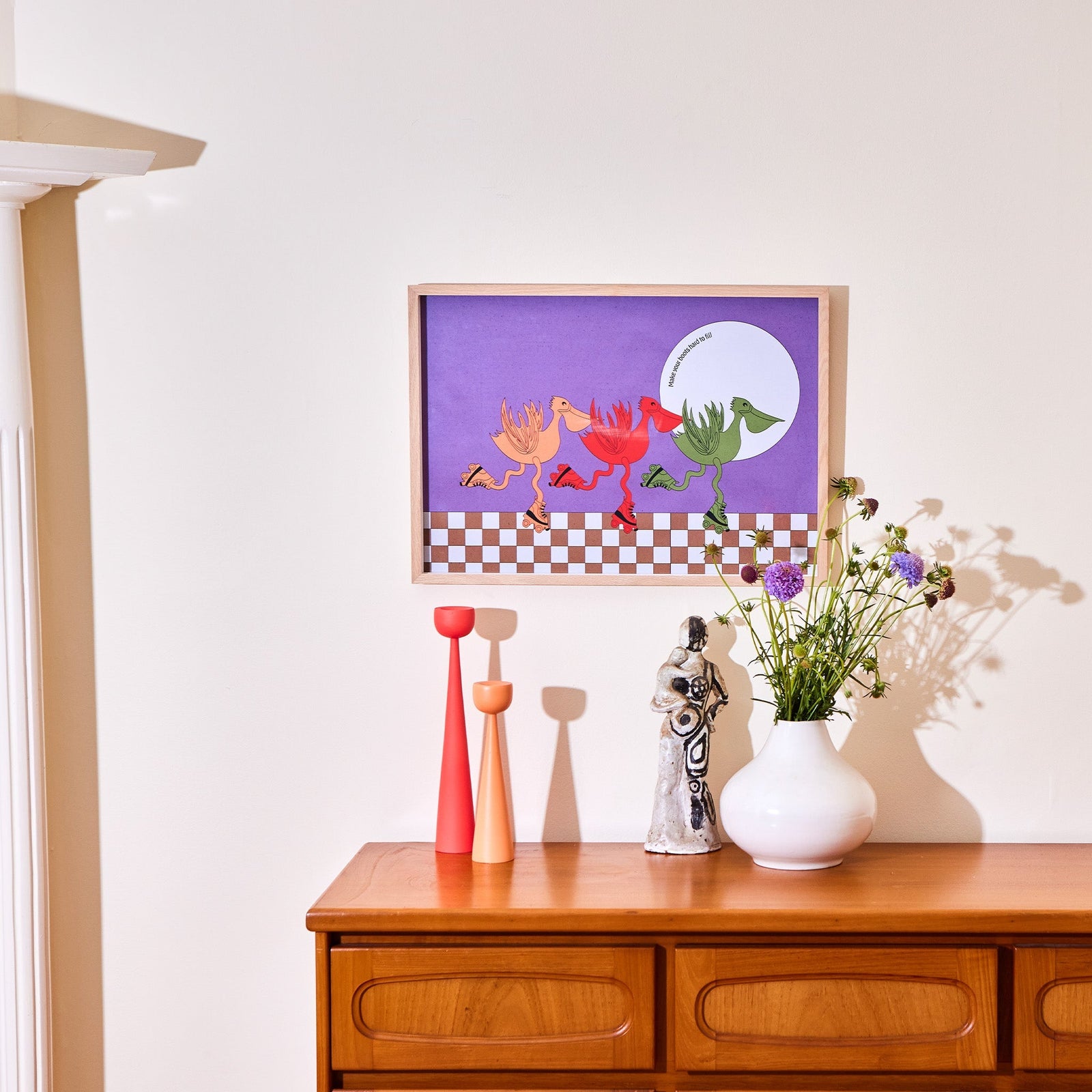 'Make Your Boots Hard to Fill' Art Print-Art Print-Gussy Dup