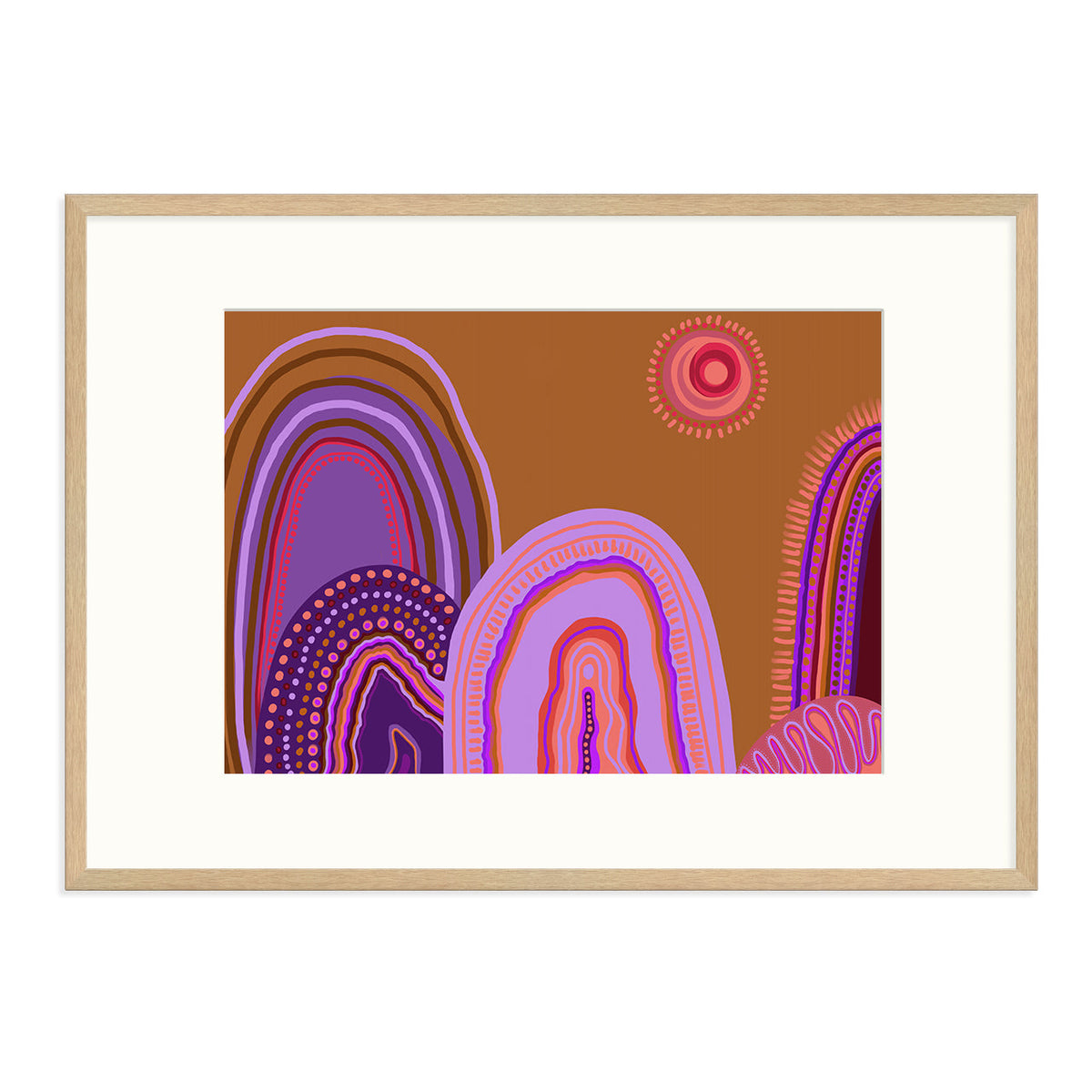 Mauve Mountain Art Print-Art Print-Gussy Dup