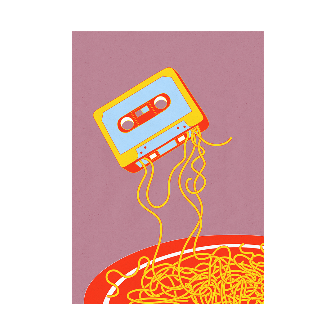 Mix Tape Art Print-Art Print-Gussy Dup