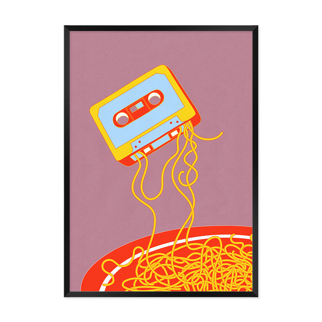 Mix Tape Art Print-Art Print-Gussy Dup