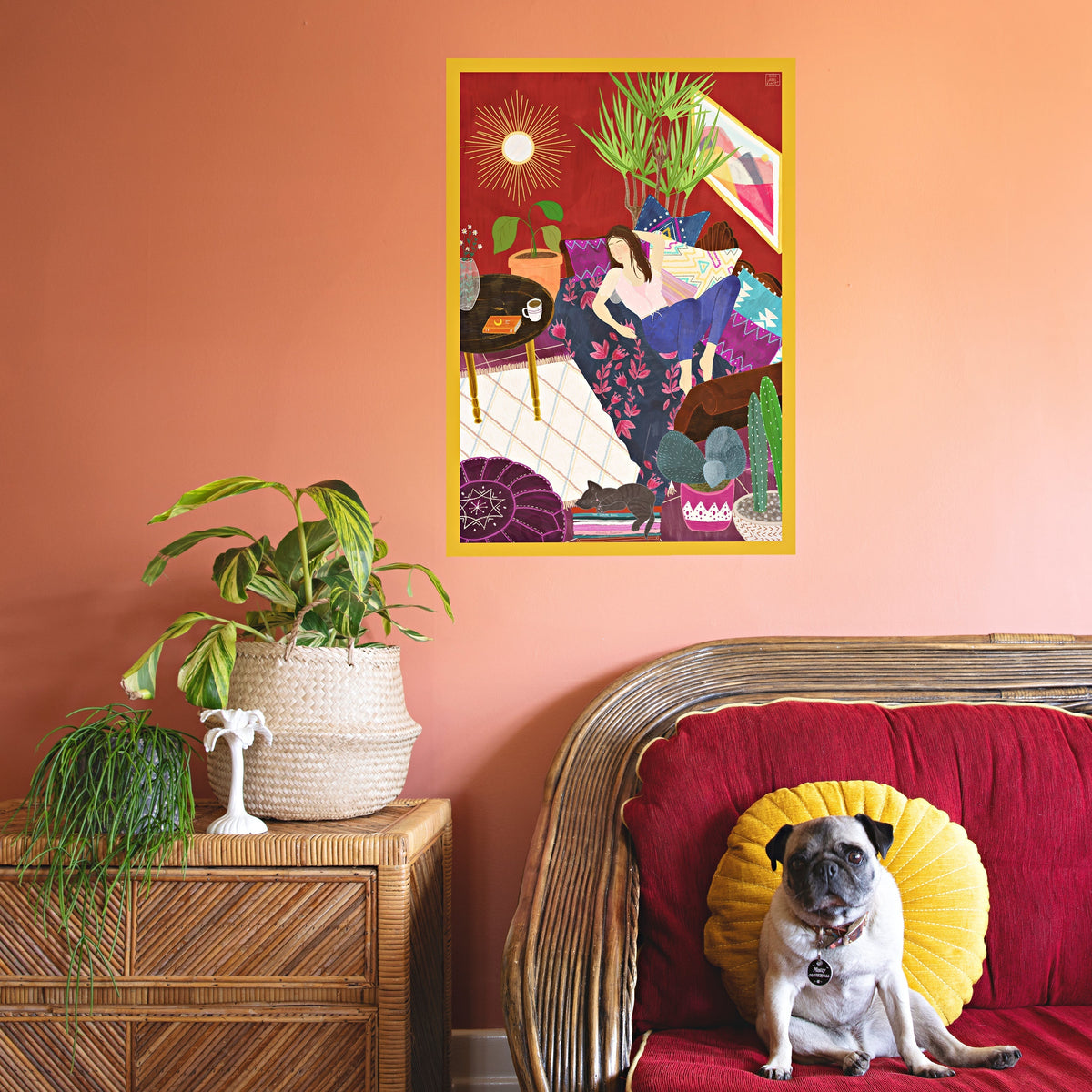 Nap Time Art Print-Art Print-Gussy Dup