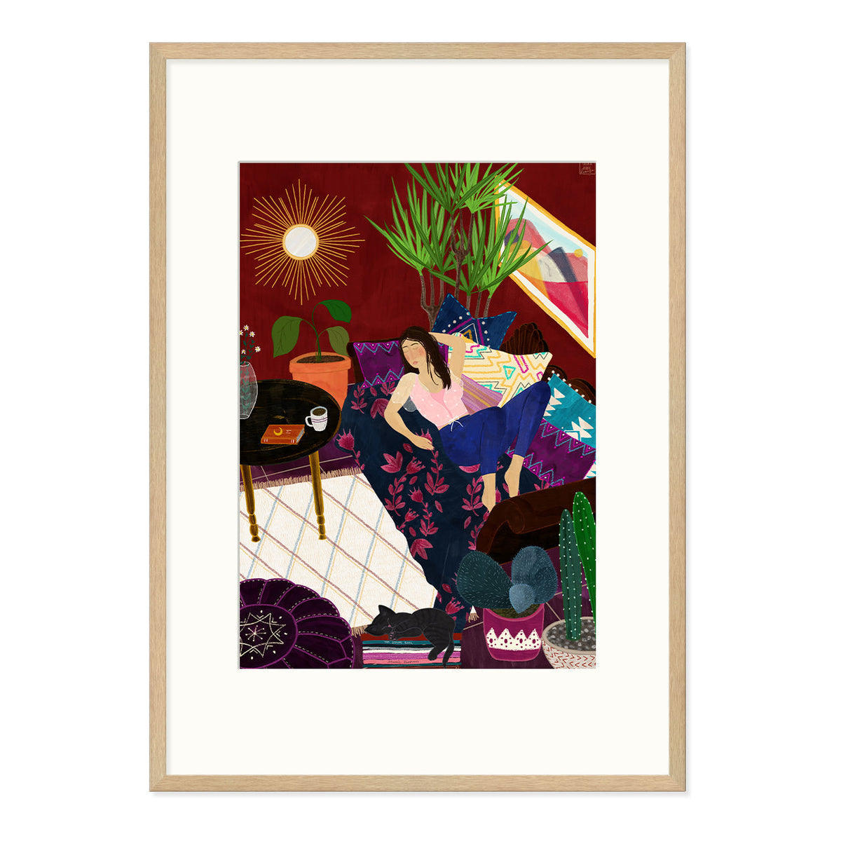 Nap Time Art Print-Art Print-Gussy Dup