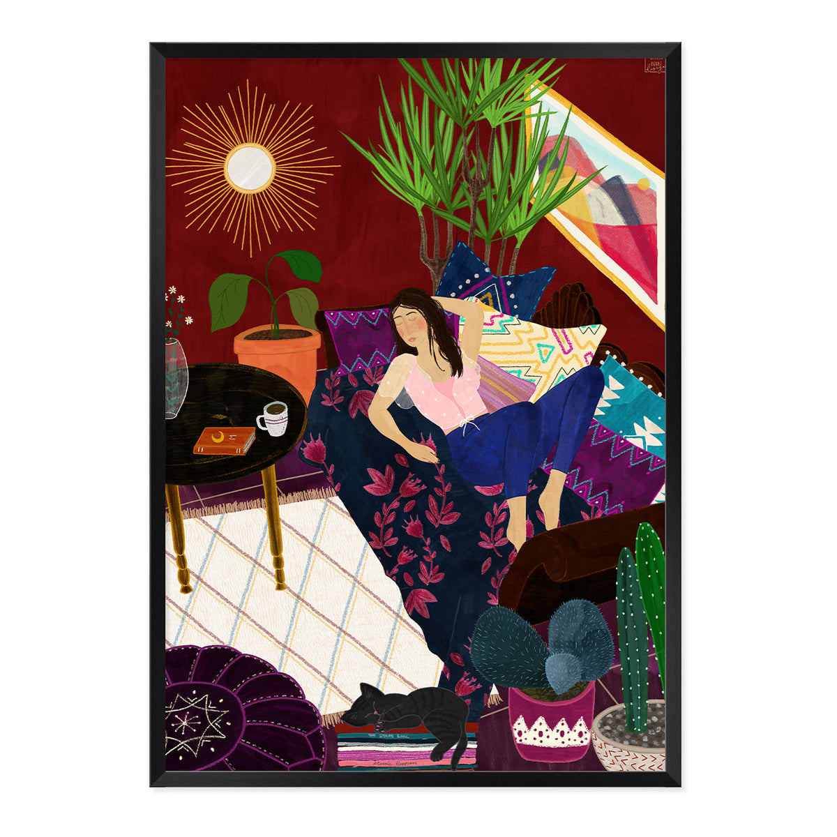 Nap Time Art Print-Art Print-Gussy Dup