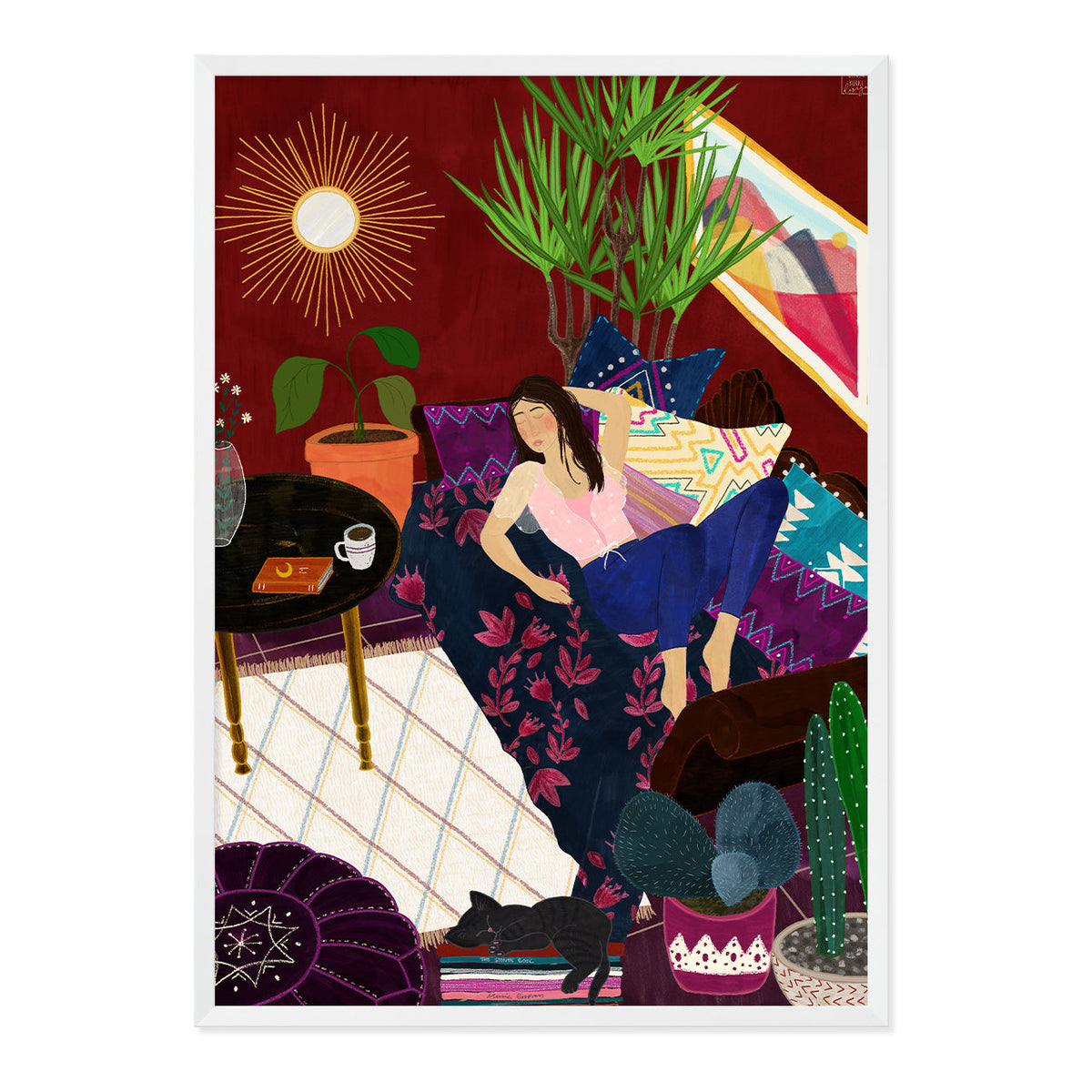 Nap Time Art Print-Art Print-Gussy Dup