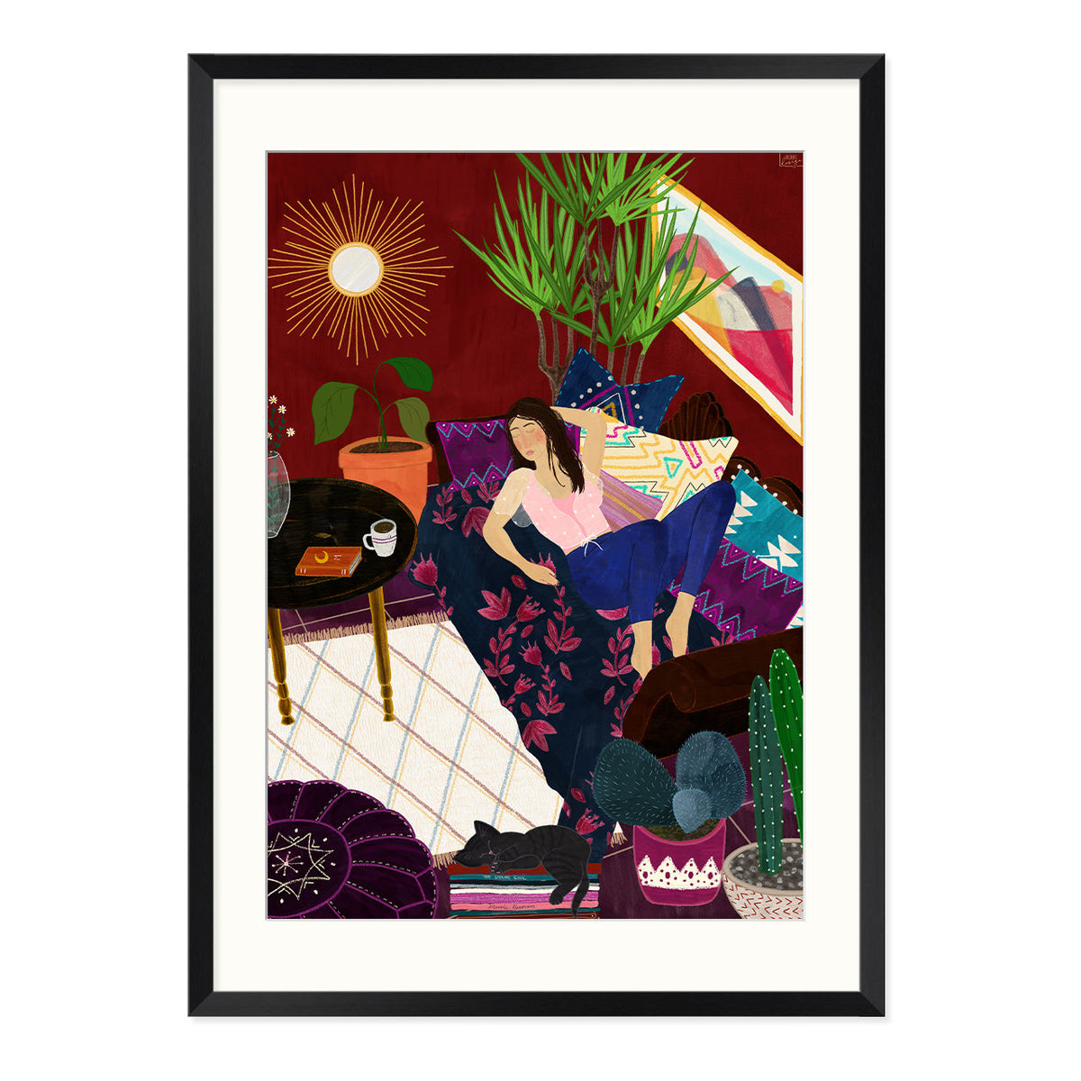 Nap Time Art Print-Art Print-Gussy Dup
