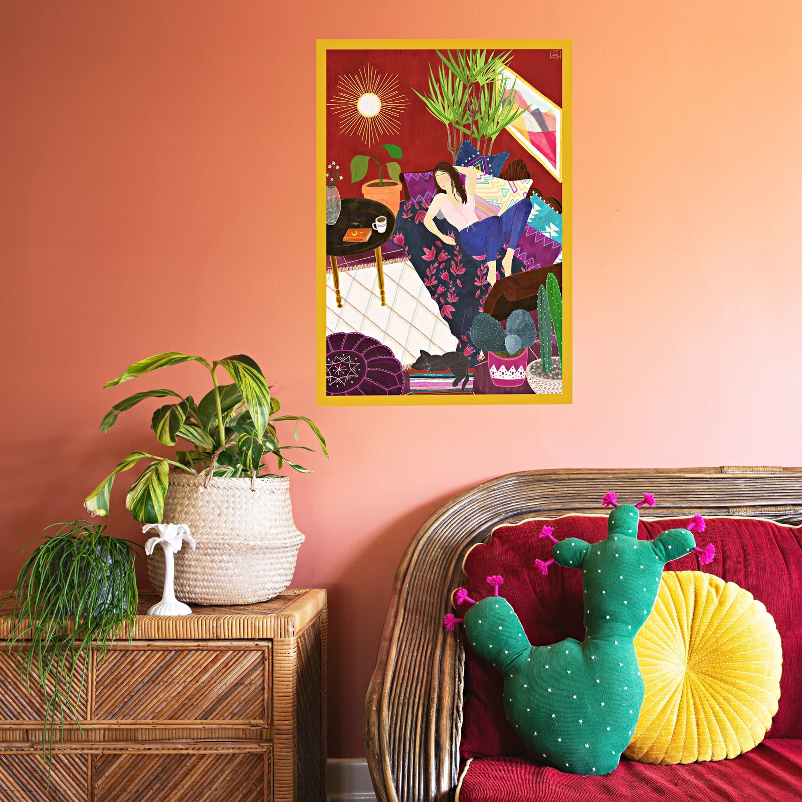 Nap Time Art Print-Art Print-Gussy Dup