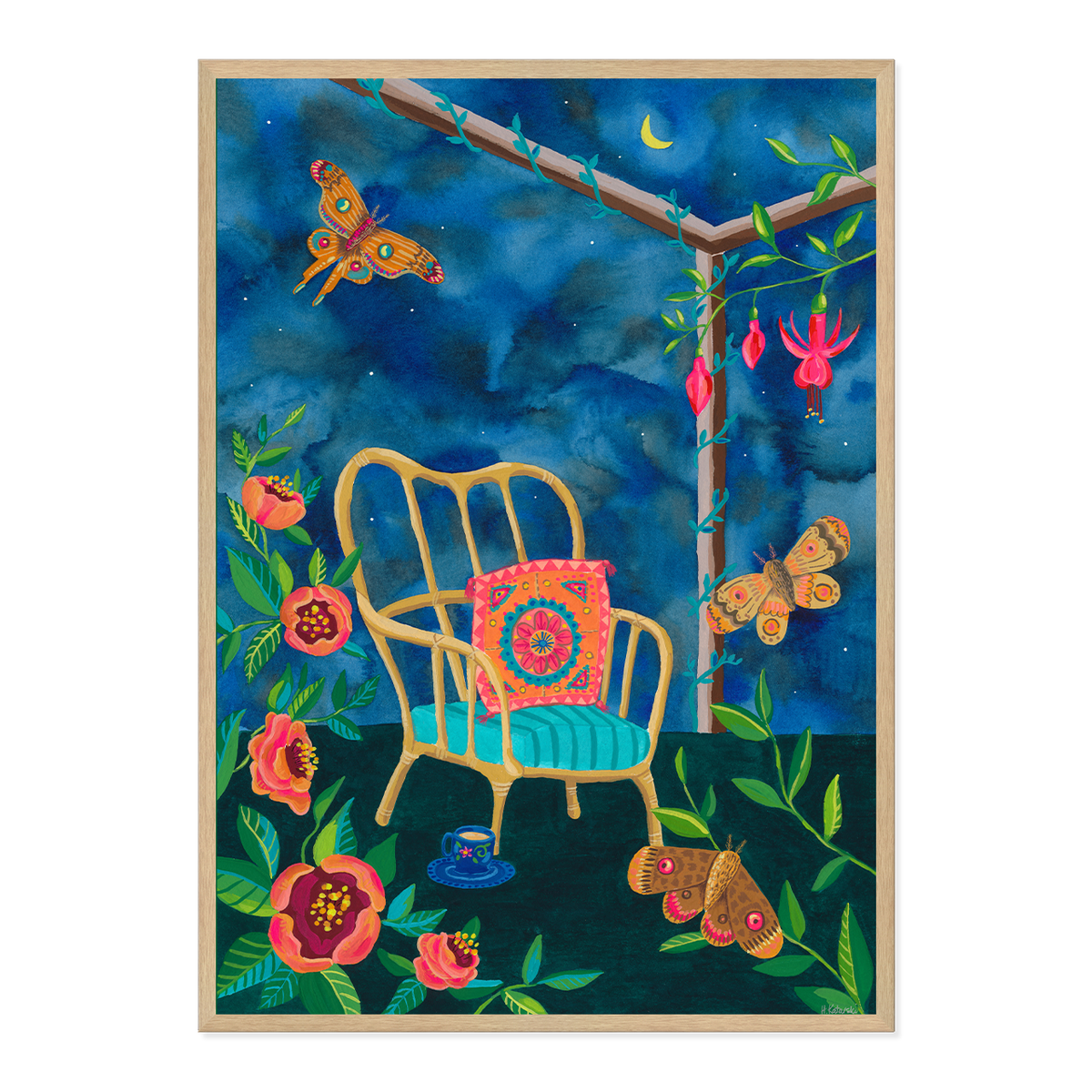 Night Flight Art Print-Art Print-Gussy Dup