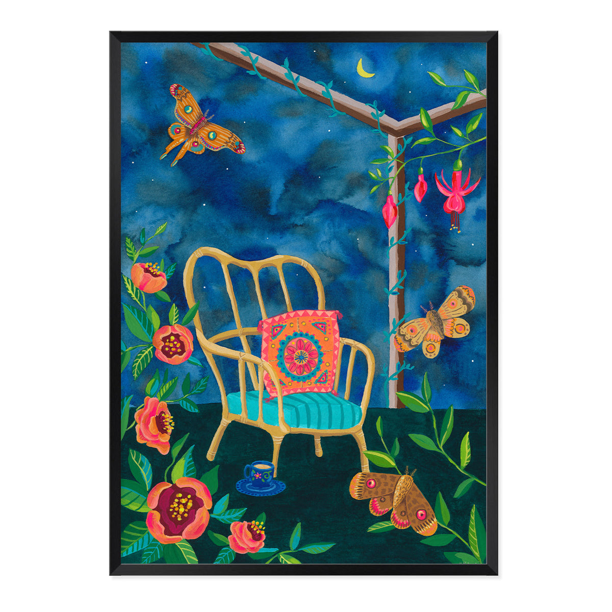Night Flight Art Print-Art Print-Gussy Dup