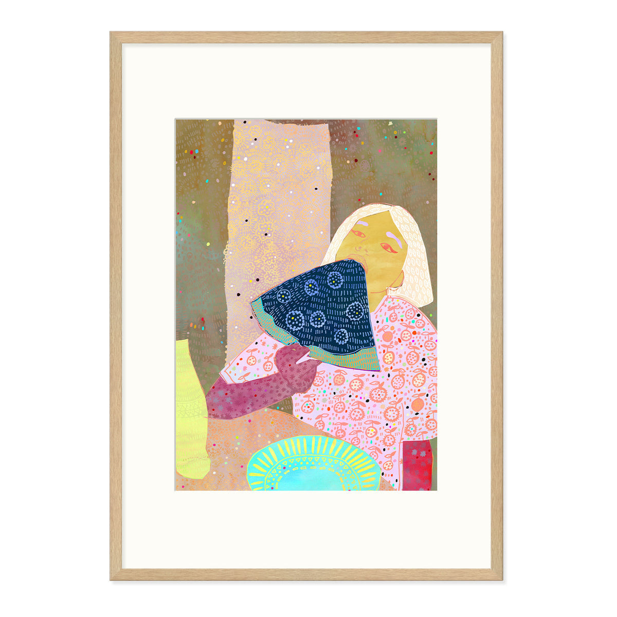 Pizza Lady Art Print-Art Print-Gussy Dup