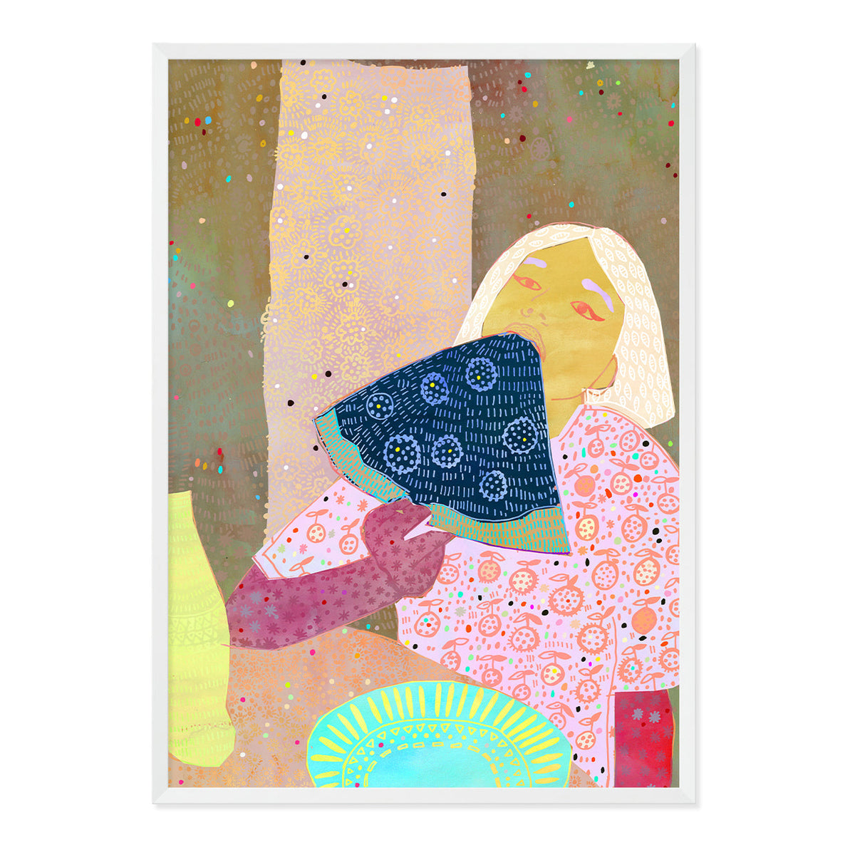 Pizza Lady Art Print-Art Print-Gussy Dup