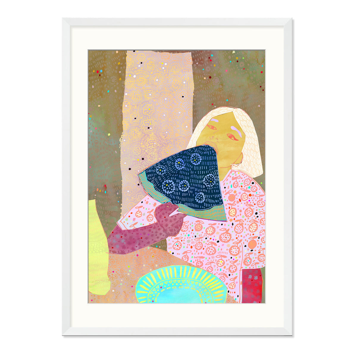 Pizza Lady Art Print-Art Print-Gussy Dup