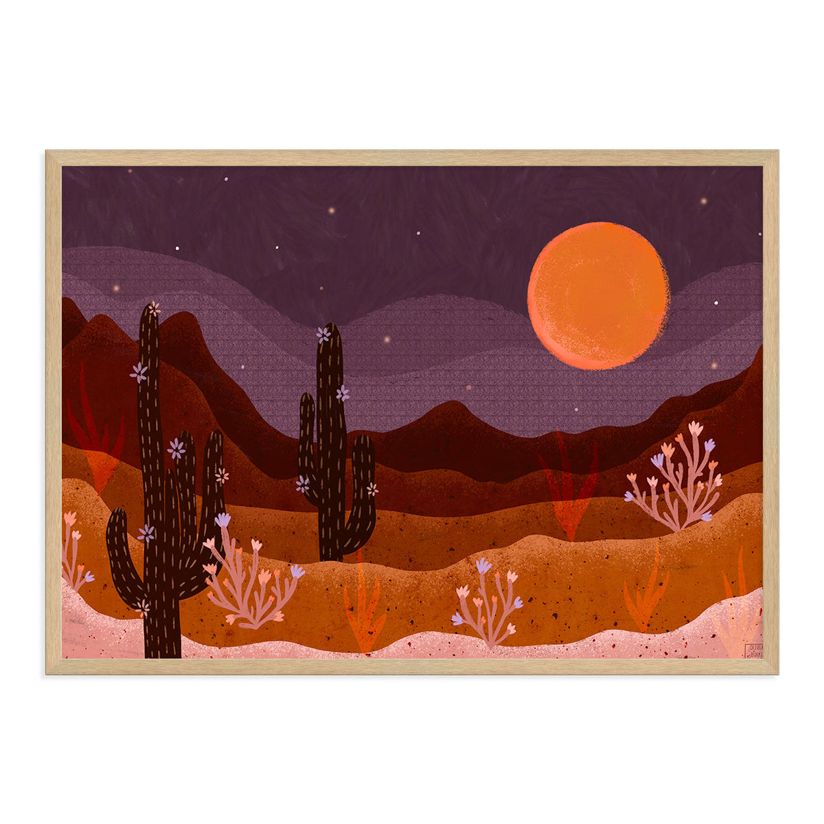 Purple Skies Art Print-Art Print-Gussy Dup