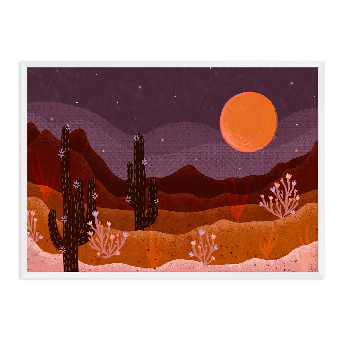 Purple Skies Art Print-Art Print-Gussy Dup