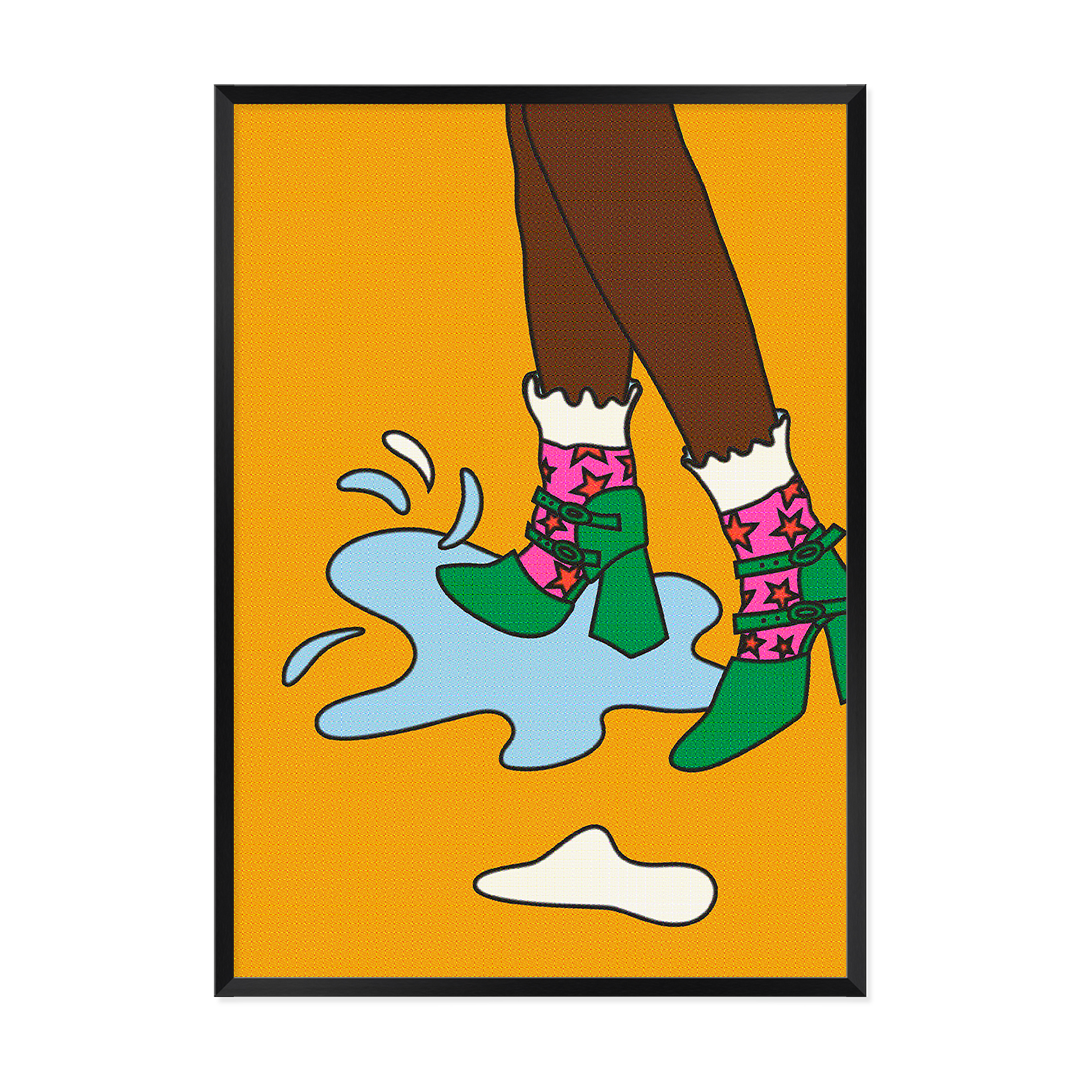 Stepping Out Art Print-Art Print-Gussy Dup