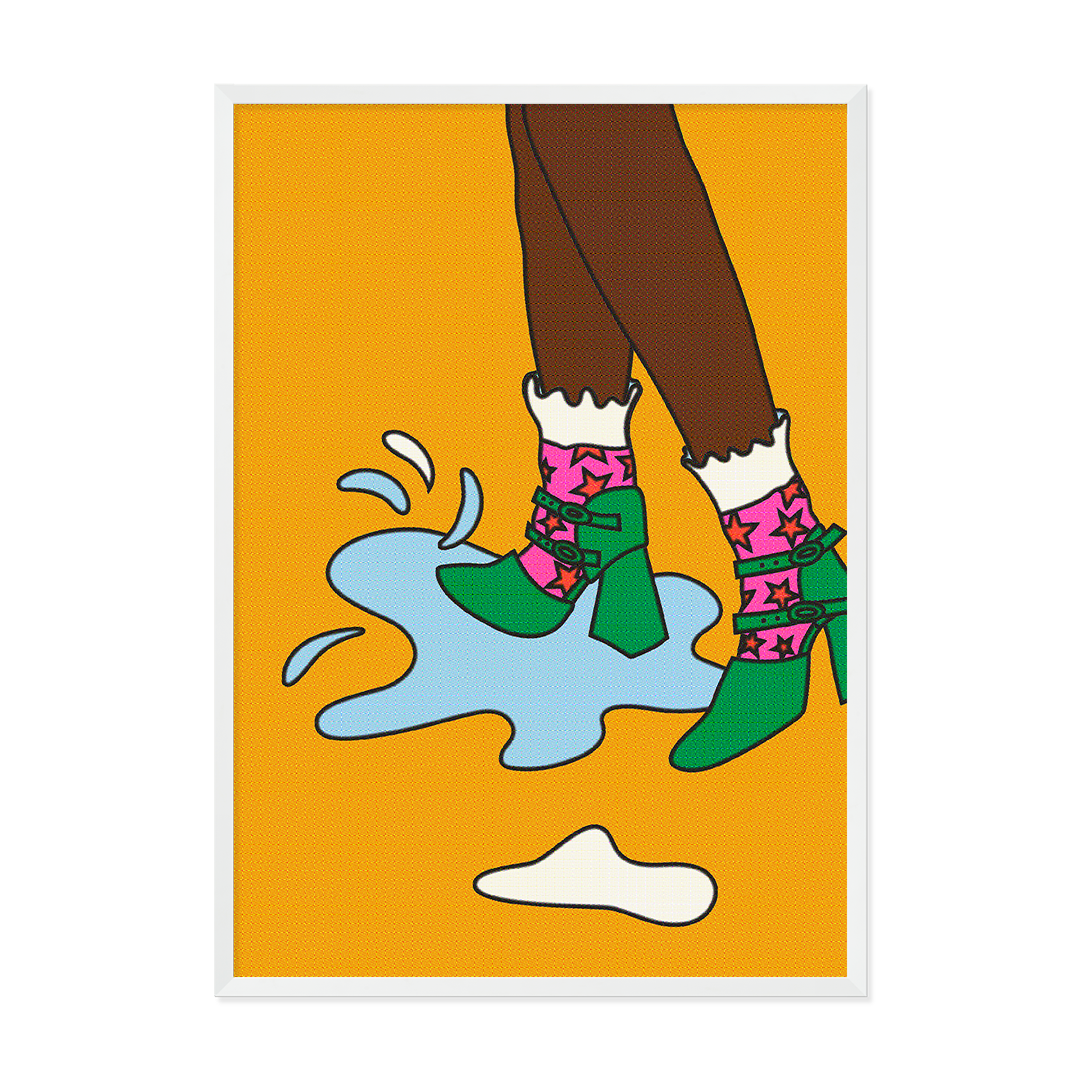 Stepping Out Art Print-Art Print-Gussy Dup