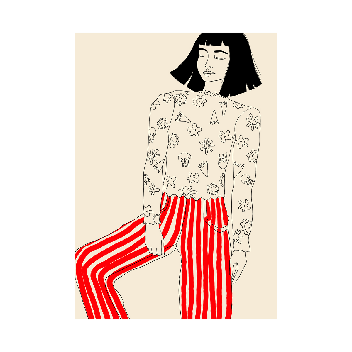 Stripes Art Print-Art Print-Gussy Dup