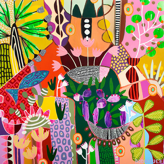 Sunday at Lola&#39;s House Art Print-Art Print-Gussy Dup