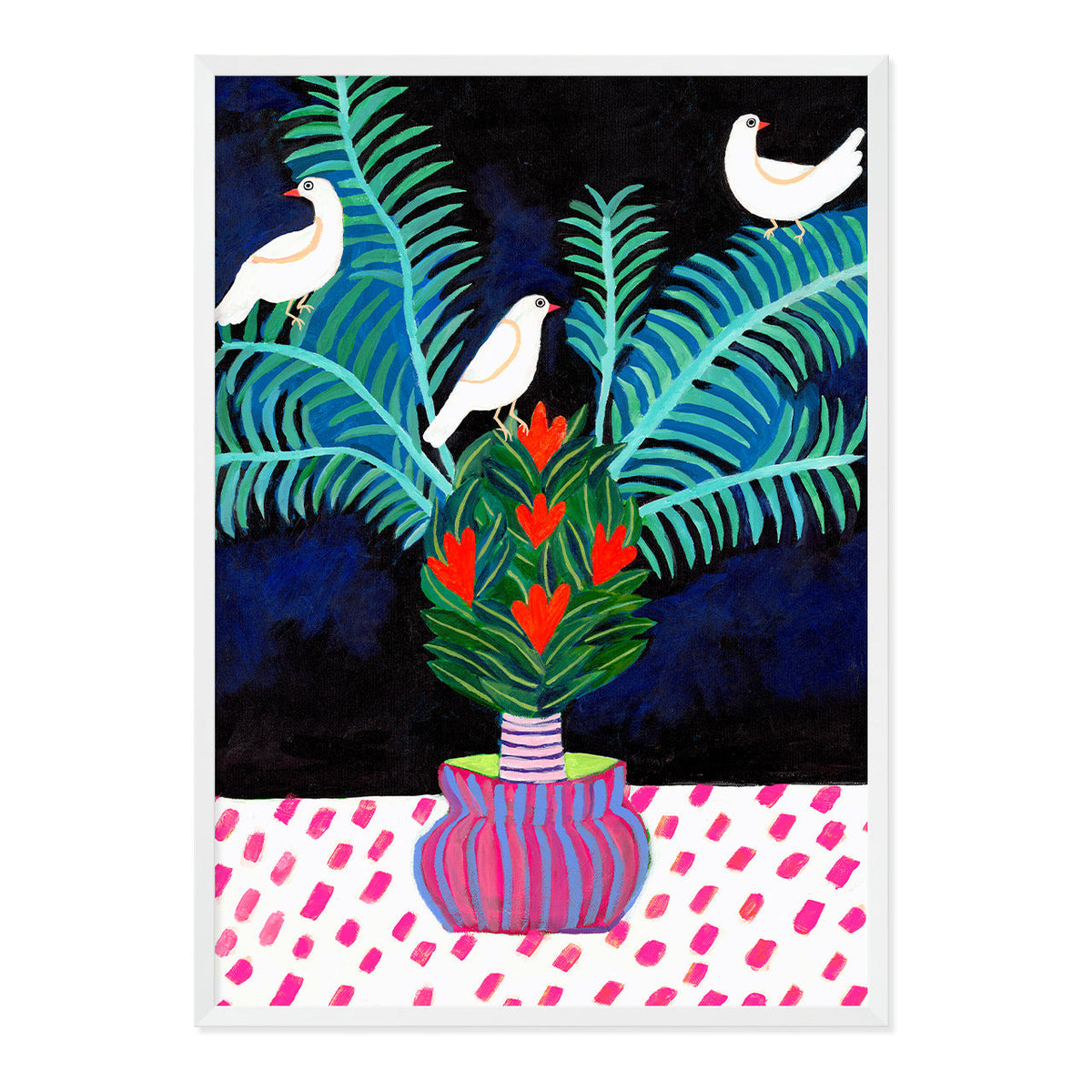 Three Doves Art Print-Art Print-Gussy Dup
