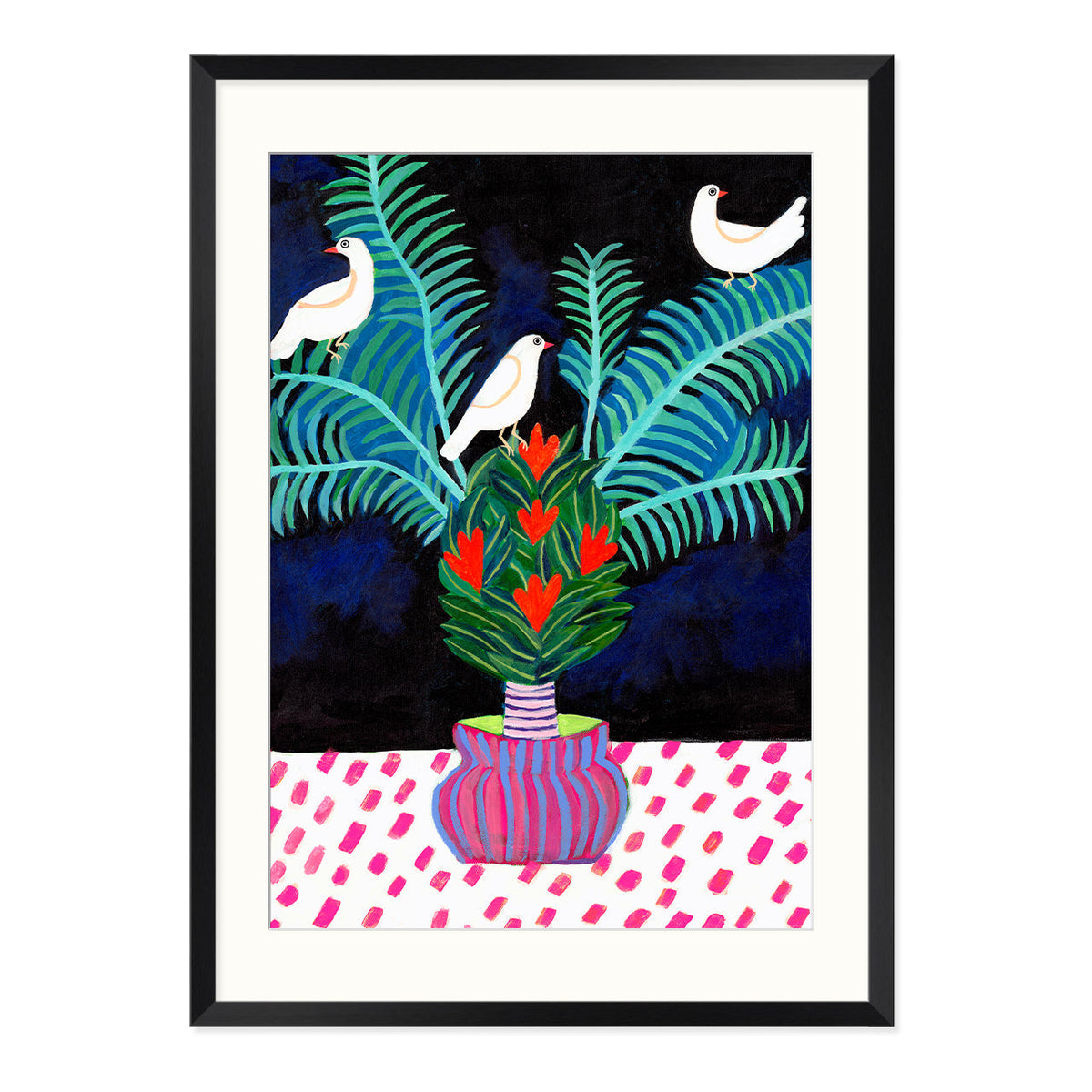 Three Doves Art Print-Art Print-Gussy Dup