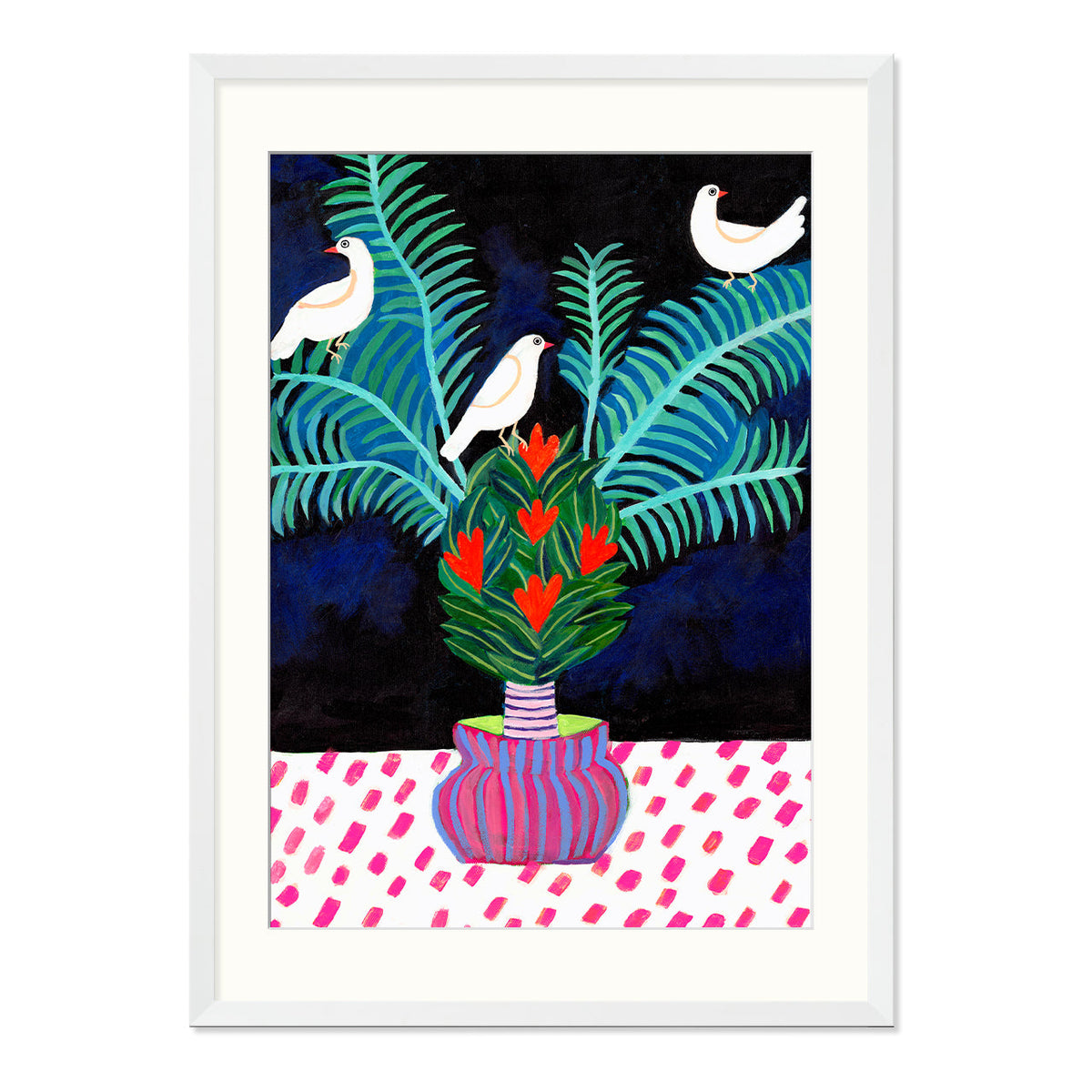 Three Doves Art Print-Art Print-Gussy Dup