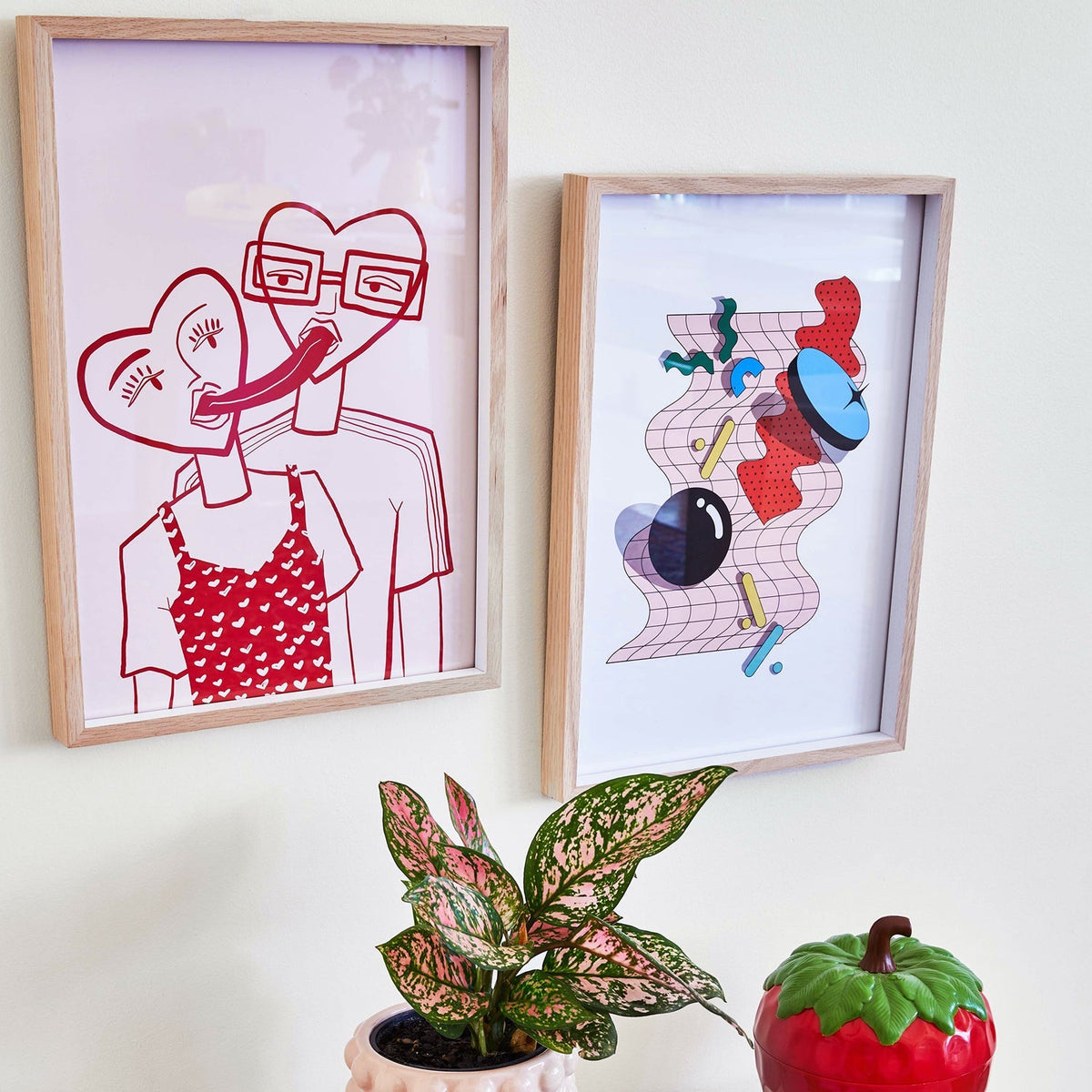 Untitled Couple Art Print-Art Print-Gussy Dup